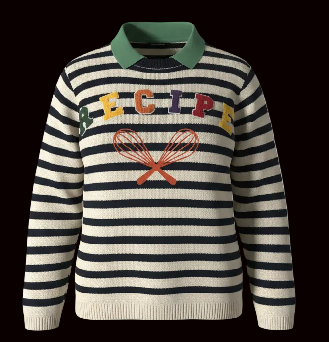 Multi color Recipe Sweater